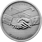 Reverse of Jefferson Peace Medal