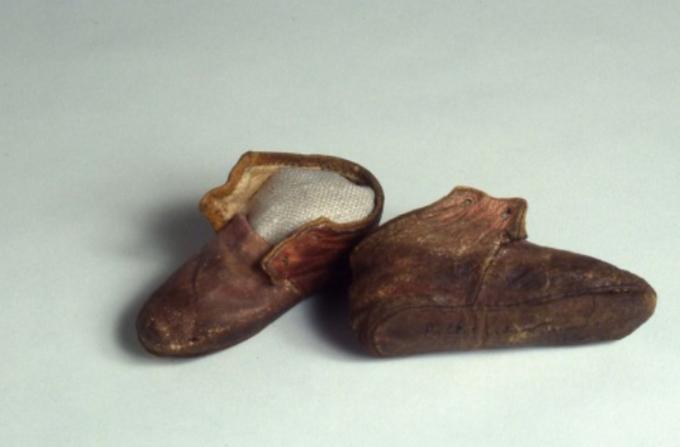 Baby shoes from Monticello’s collection
