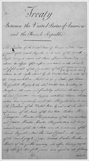 purchase louisiana jefferson treaty 1803 thomas monticello announcement