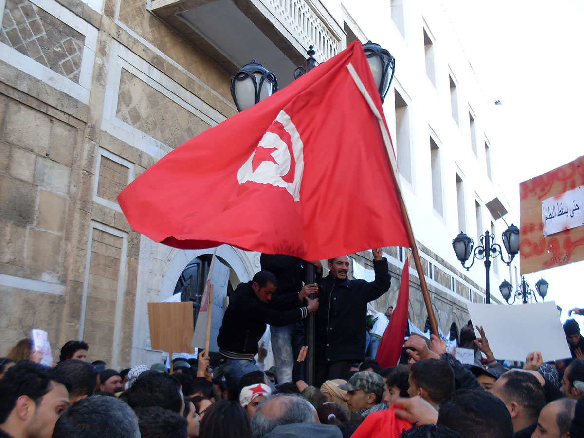 Scene from the Tunisian Revolution