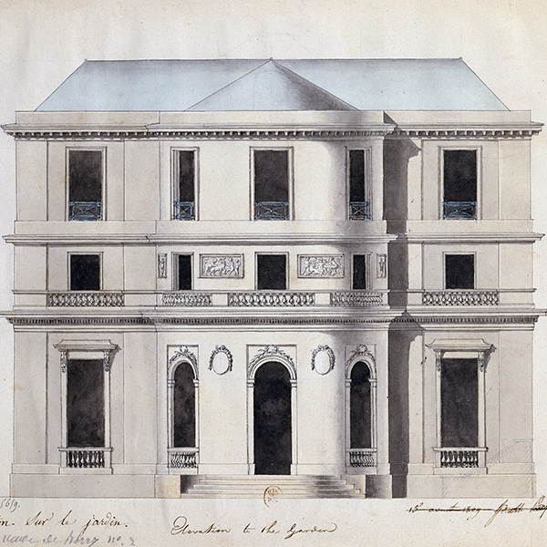 Elevation of hotel de Langeac