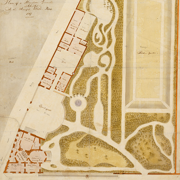 Map of Hotel de Langeac