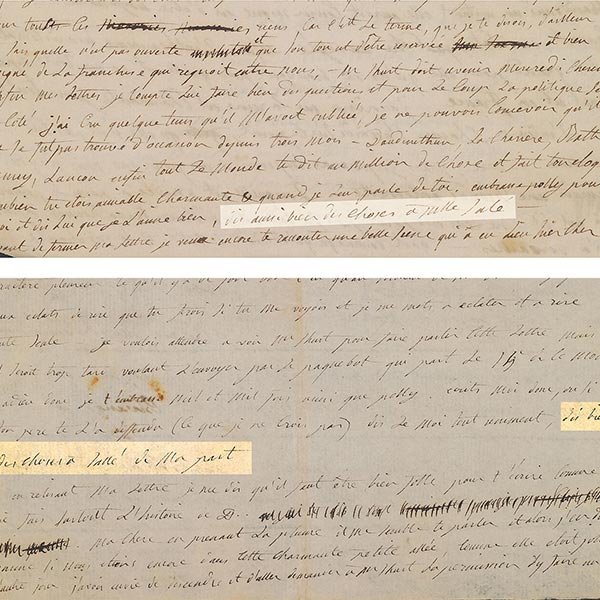 Details from two 1790 letters