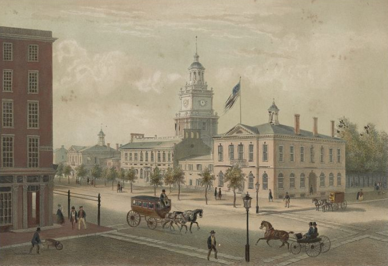 Congressional Hall in Philadelphia, c.1790