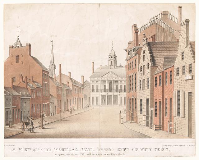 Federal Hall in New York City, c.1797