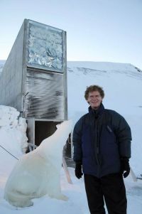 Cary Fowler outside the Svalbard Global Seed Vault