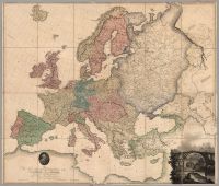 1796 Map of Europe by Aaron Arrowsmith