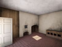 Digital rendering of the South Pavilion cellar kitchen in the 1790s