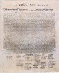 Engraving of the Declaration