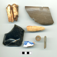 Artifacts found at the North Dependency-Stable excavations