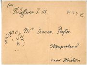 Envelope that often accompanies the Peyton letter facsimile