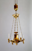 Hanging Brass Argand Lamp. Thomas Jefferson Foundation, Inc.