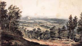 A View from Monticello Looking Northwest in 1827.
