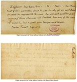 Thomas Jefferson's letter to James Newhall, 18 September 1817 (click to enlarge)