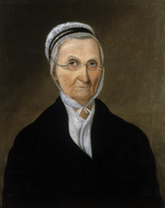 John Toole, American, 1815 - 1860. Lucy Meriwether Marks (1752-1837). Oil on canvas, 21 3/4 x 17 1/8 inches (canvas). Anonymous Gift, 1947.2. Collection University of Virginia Art Museum.